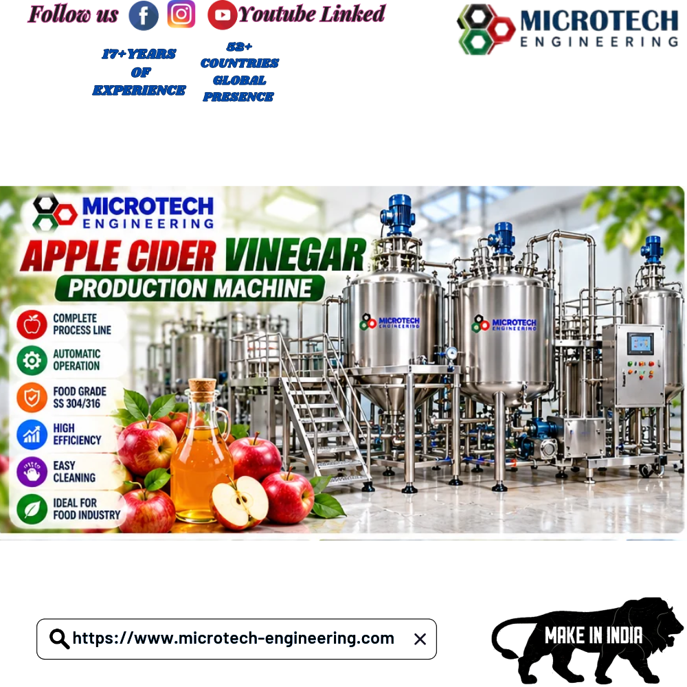 APPLE CIDER VINEGAR PRODUCTION MACHINE