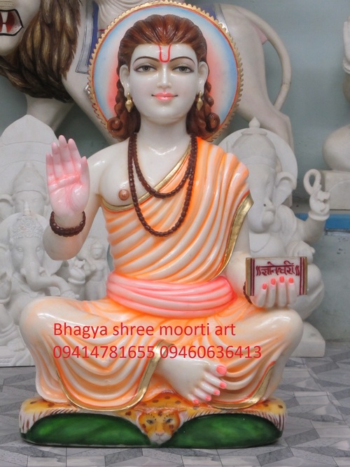 Marble Gyaneshwar Statue