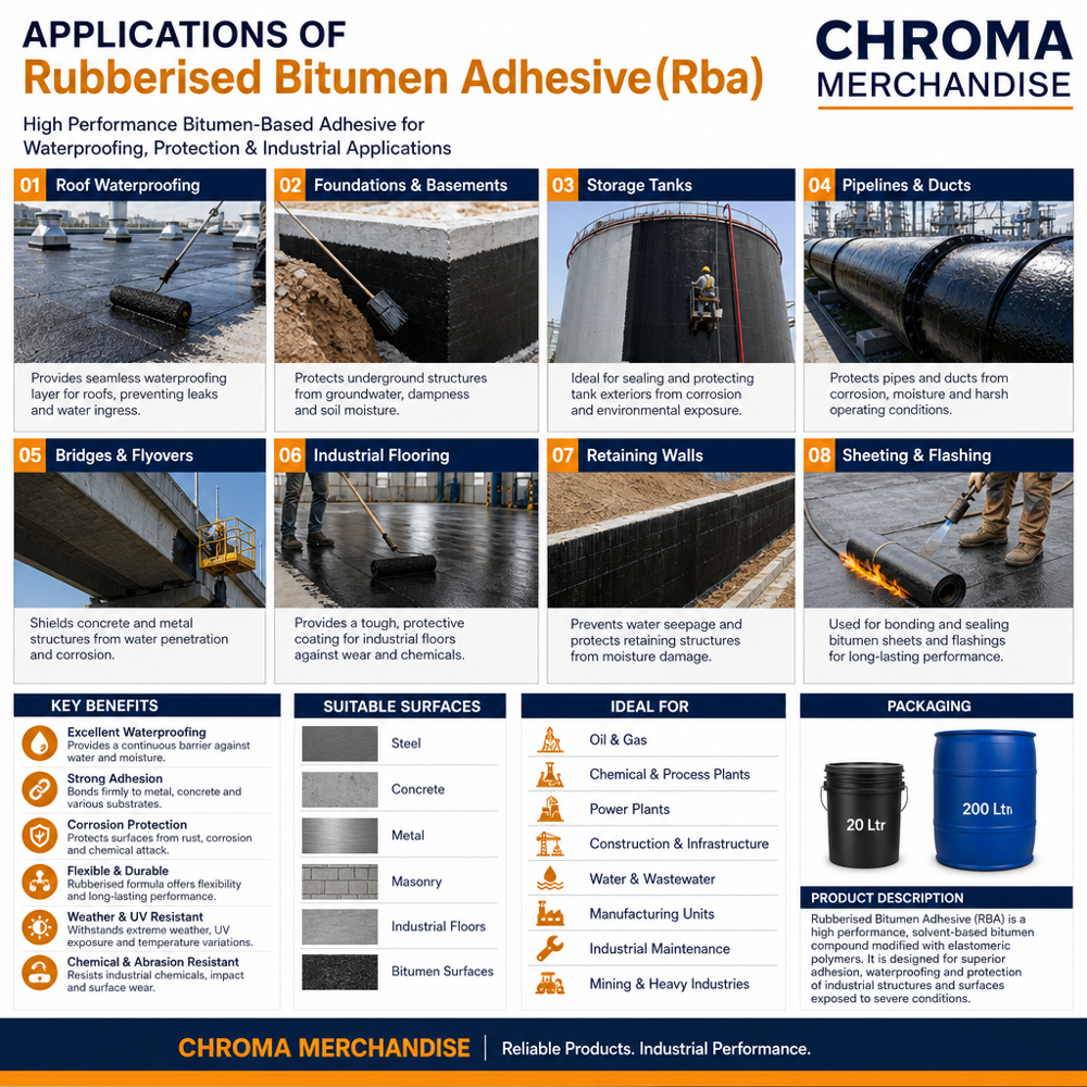 Rubberised Bitumen Adhesive(Rba)