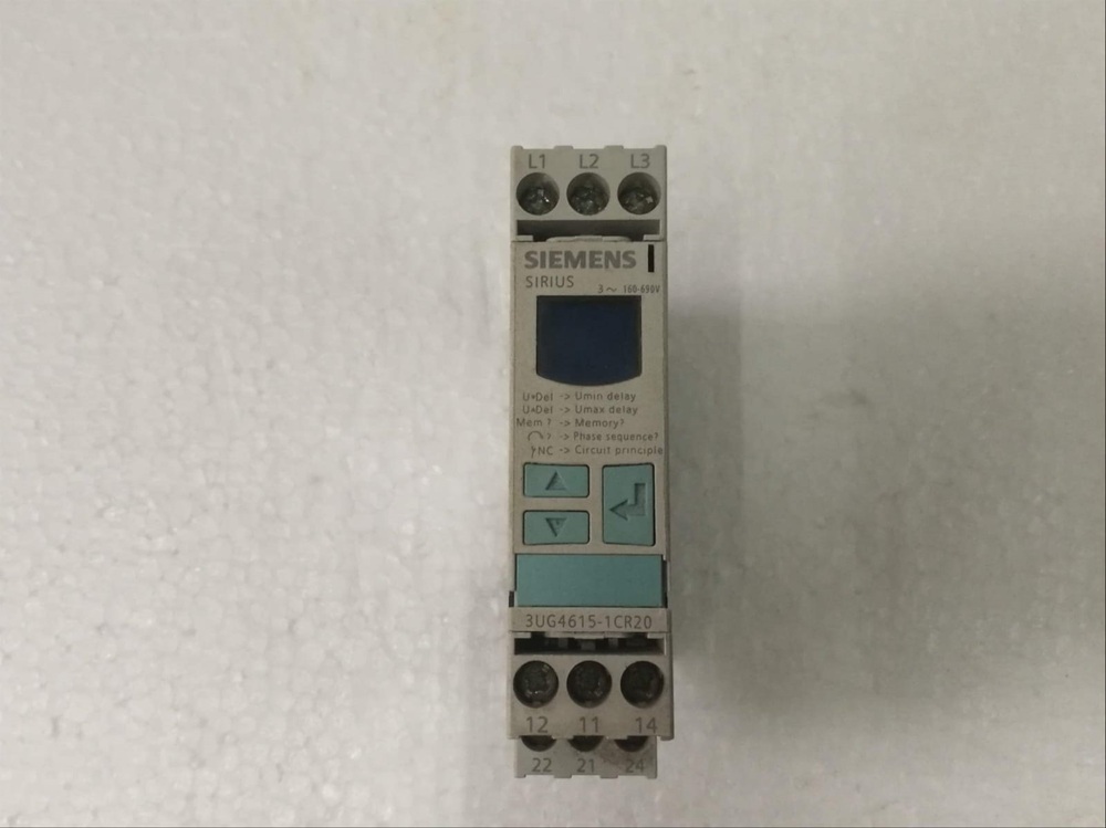 Siemens Sirius 3Ug4615-1Cr20 Digital 3-Phase Line & Voltage Monitoring Relay - Application: Marine Engine Room Main Switchboards (Msb)