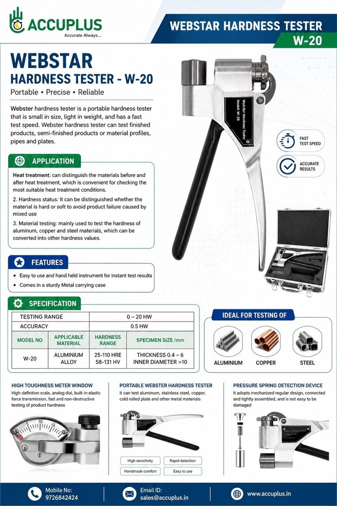 WEBSTER HARDNESS TESTER
