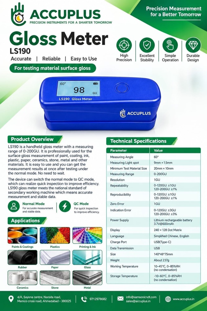 Digital Gloss Meter LS190