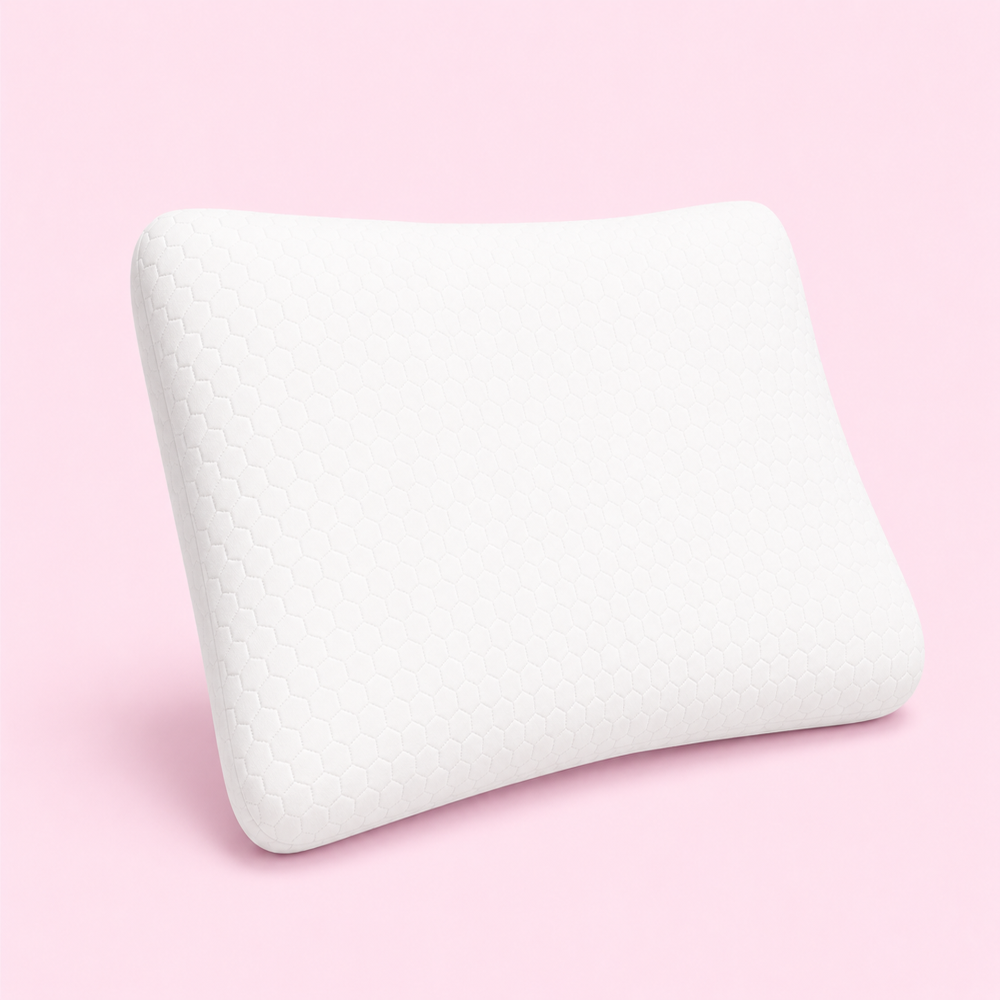 Queen Size Pillow - Color: Black Grey Sky White