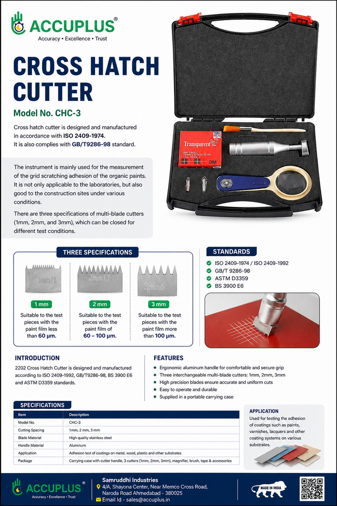 Cross Hatch Cutter Kit For paint Inspection