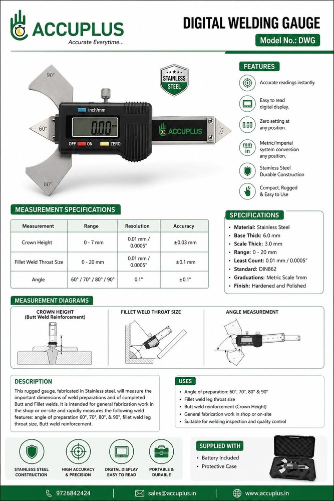 Digital Weld Gauge