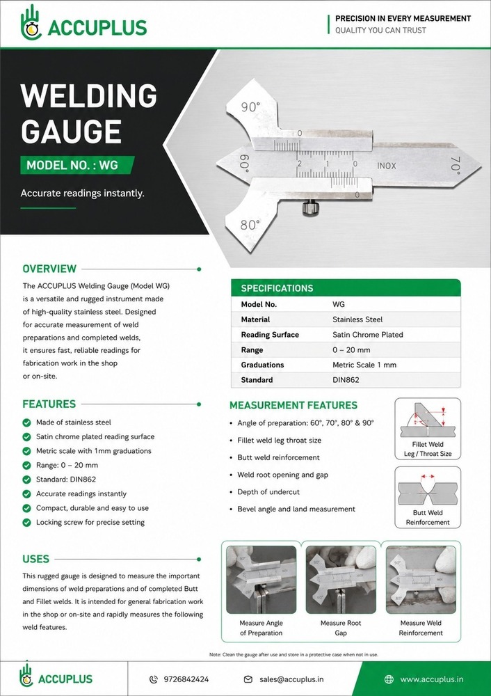 Seam Weld Gauge