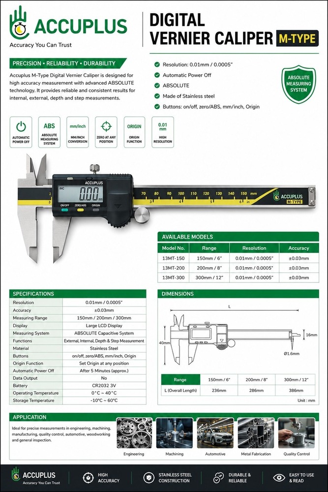 Digital Caliper M type