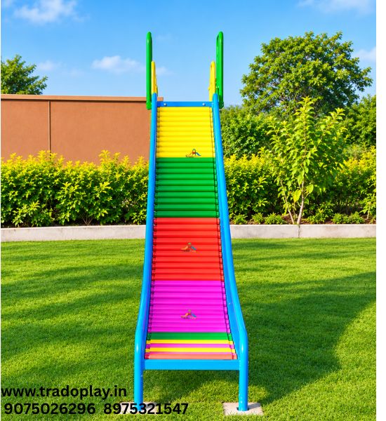 Tr09 Multiplay System - Powder Coated Mild Steel, Custom Size, Multi-activity Play | Durable, Uv Stabilized, Interactive Panels, Double Slide, Caterpillar Tunnel