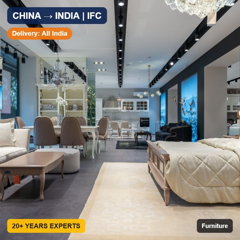 Import Furniture from China to India
