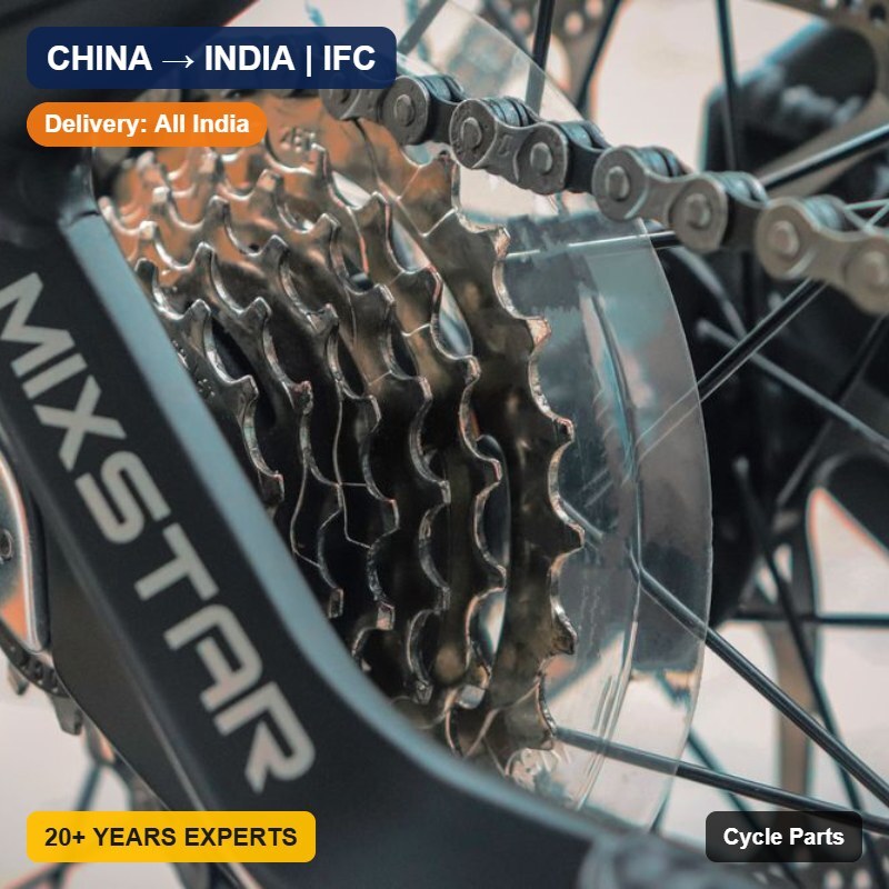 Import Cycle Parts from China to India