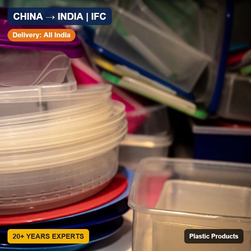 Import Plastic Products from China to India