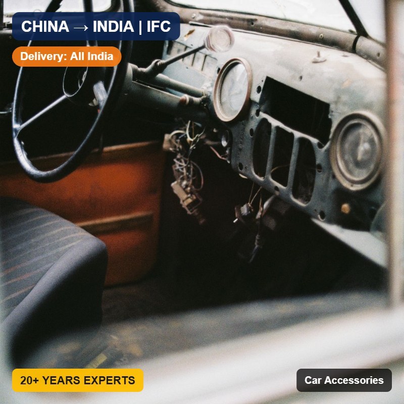Import Car Accessories from China to India