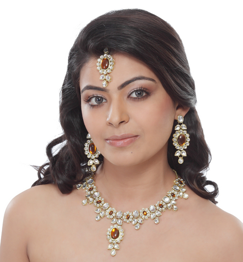 Emerald Manufacturer From India, Diamond Necklace Styled Fashion Jewelry Set, High Quality Fashion Je
