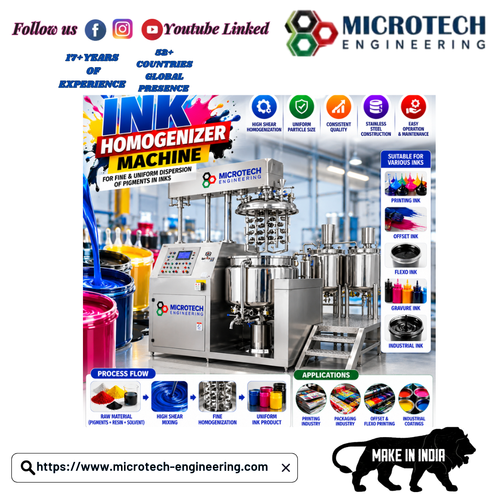 INK HOMOGENIZER MACHINE