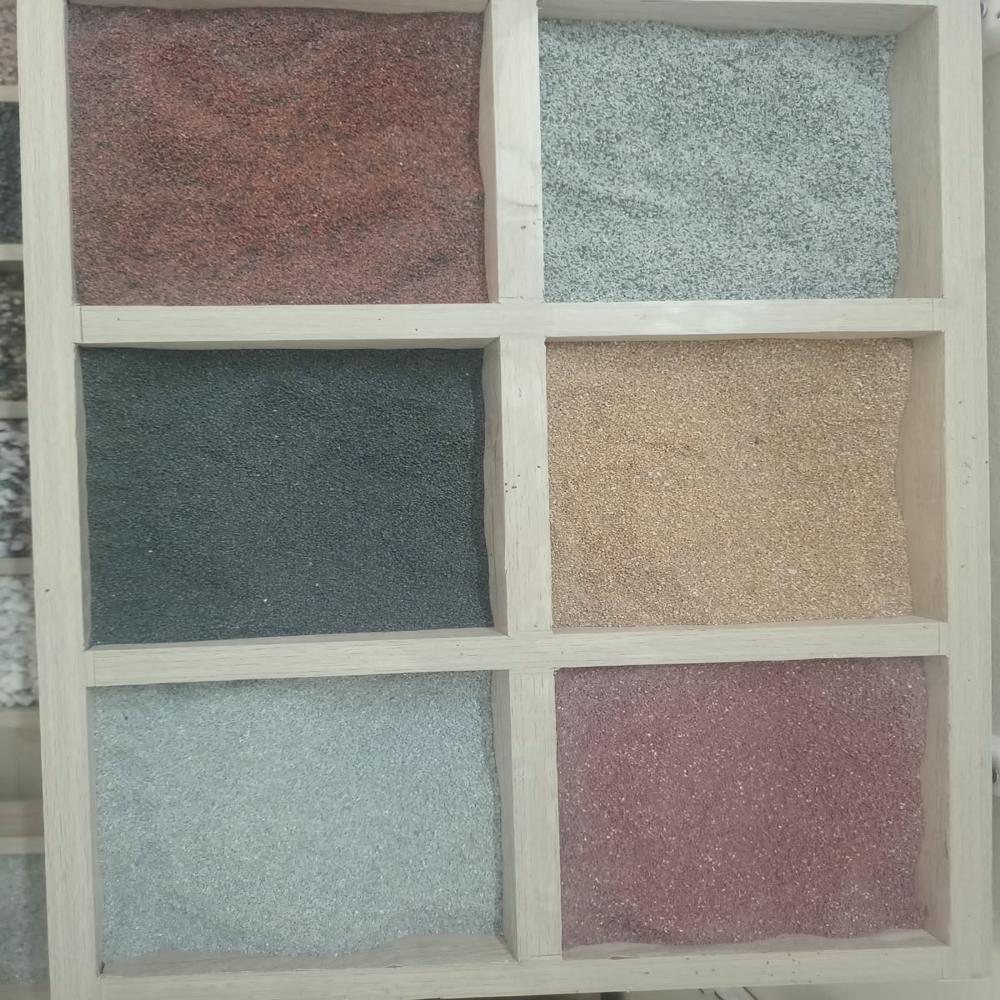 NATURAL AND COLOR COATED MARBLE GRIT FOR INDUSTRIL PAINT AND WALL TECTUR PLASTER FILING USED DIFFRENT COLOR SAND
