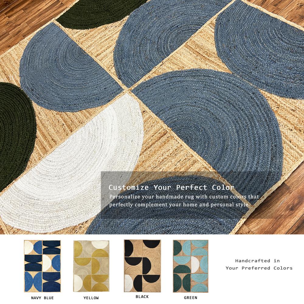 Geometric Jute Rug BRAIDED