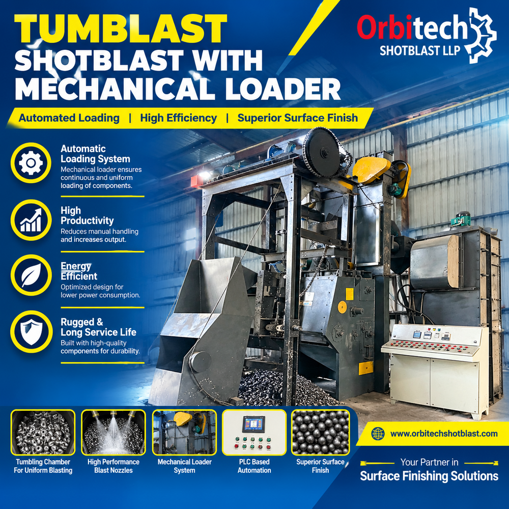 TUMBLAST SHOTBLAST WITH MECHANICAL LOADER
