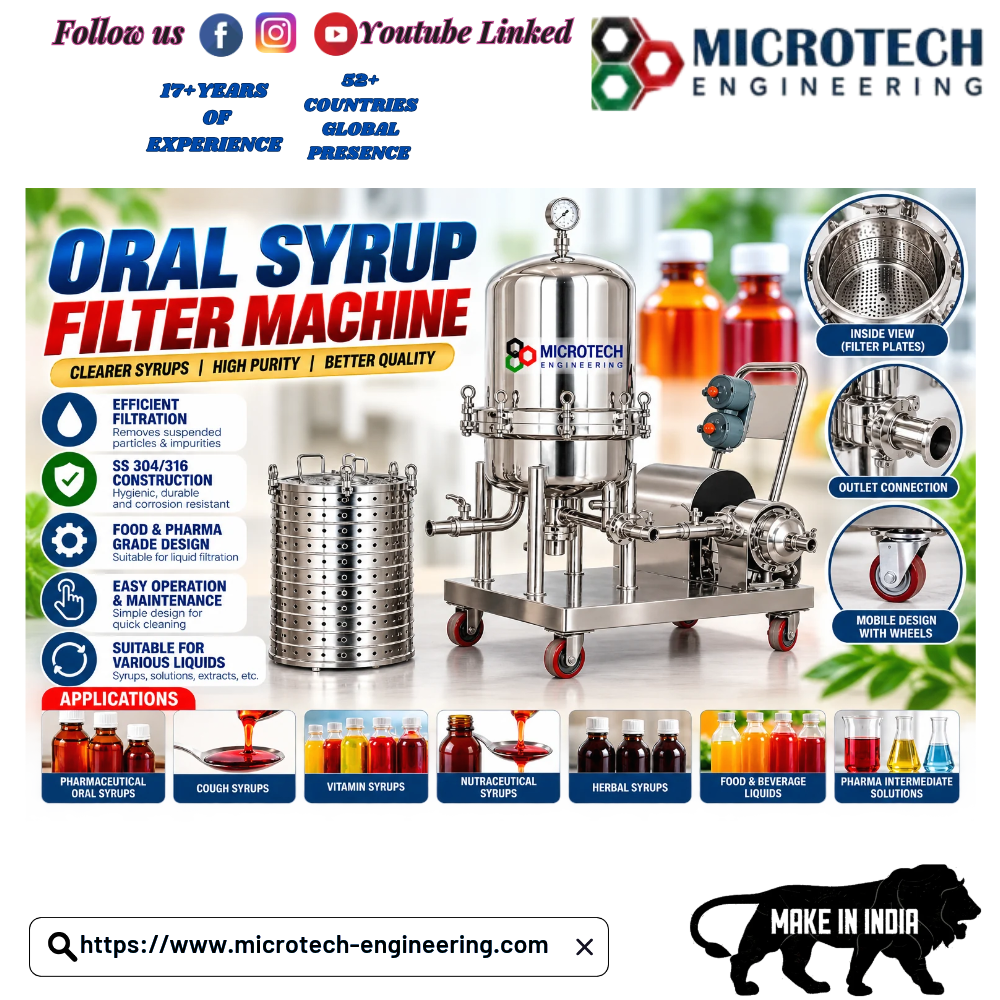 Oral Syrup Filter Machine