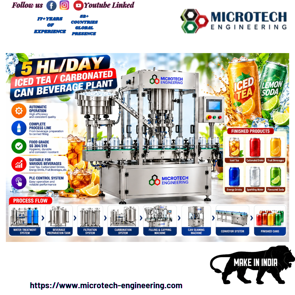5 HL/DAY ICED TEA / CARBONATED CAN BEVERAGE PLANT