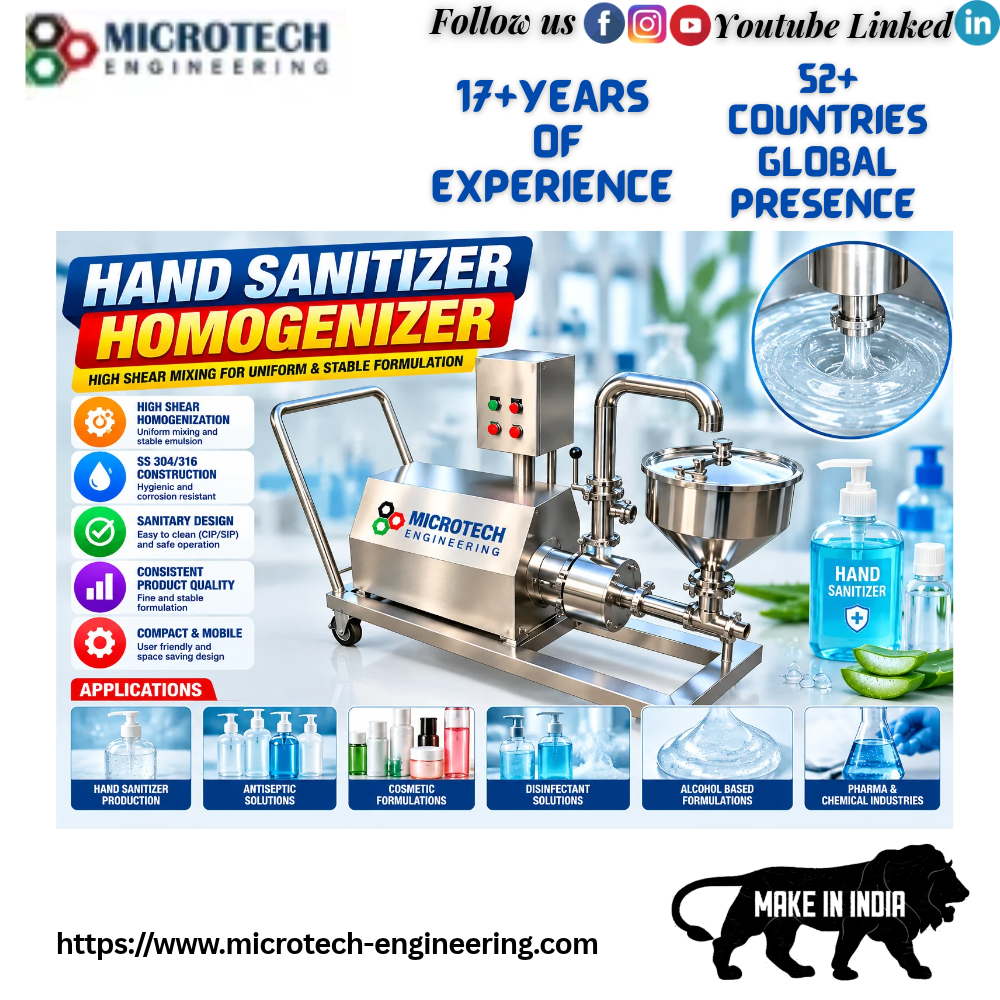  Hand Sanitizer Homogenizer 