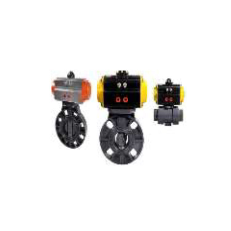 Pneumatic Actuator Operated UPVC, PP Ball & Butterfly Valve