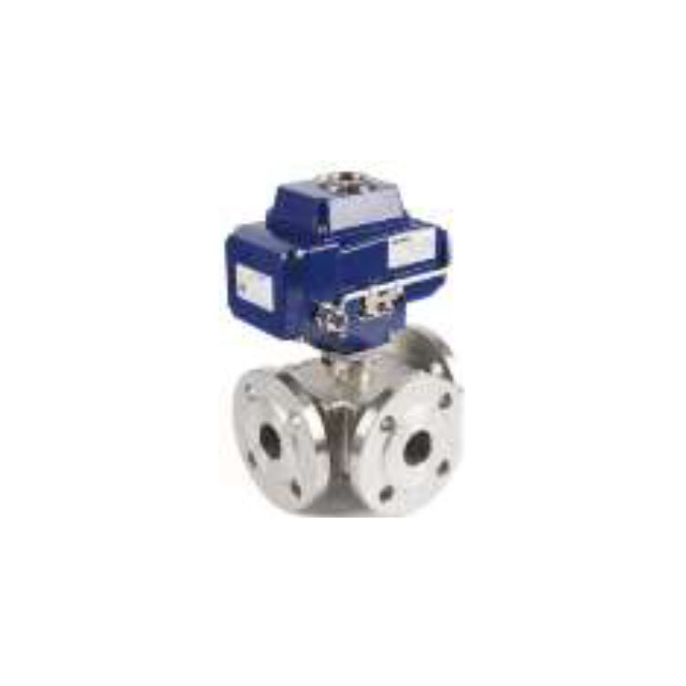 3 Way Ball valve with Electrical Actuator