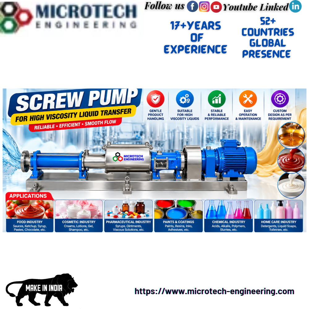 Screw Pump Microtech engineering
