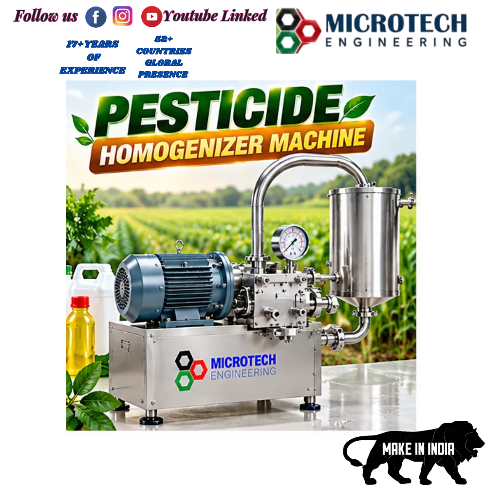 PESTICIDE HOMOGENIZER MACHINE