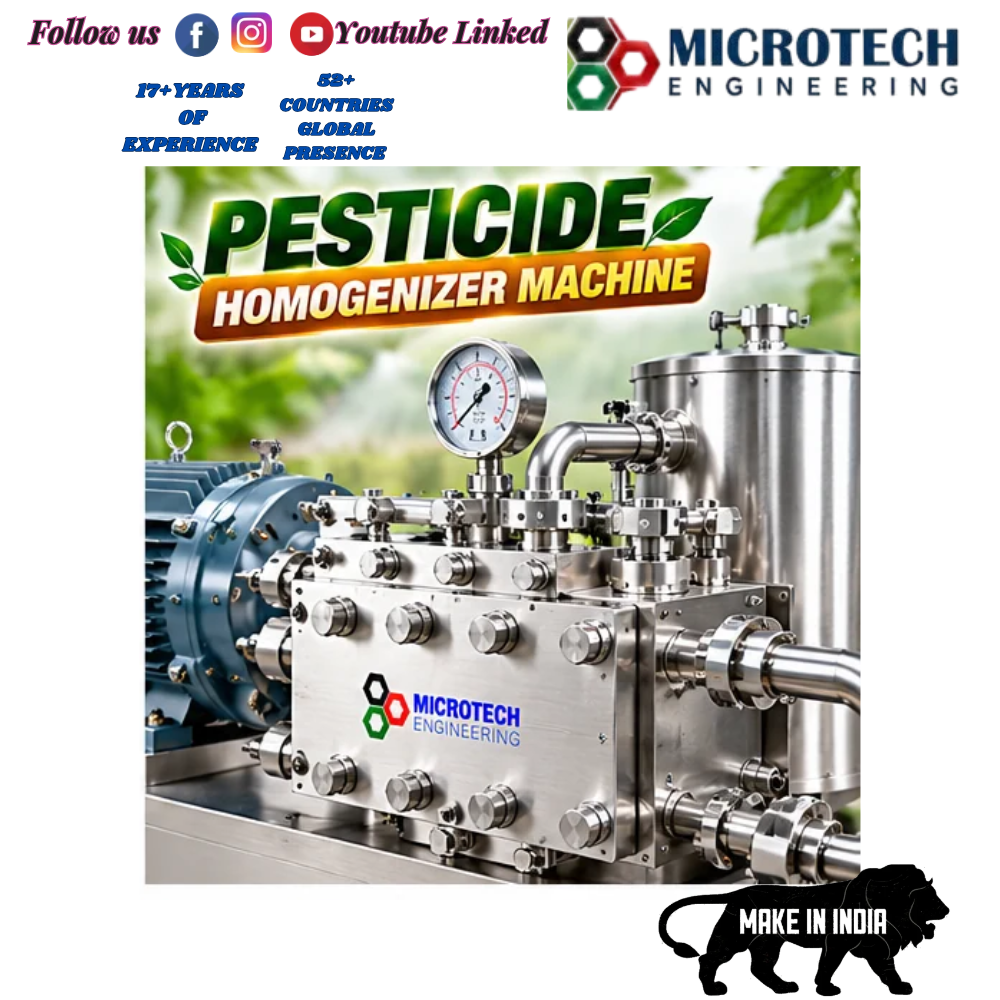 PESTICIDE HOMOGENIZER MACHINE