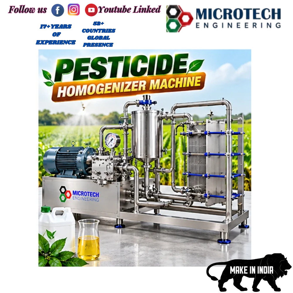 PESTICIDE HOMOGENIZER MACHINE