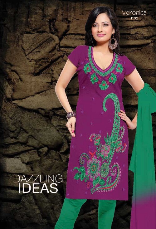 अनस्टिच्ड डिज़ाइनर सलवार सूट्स