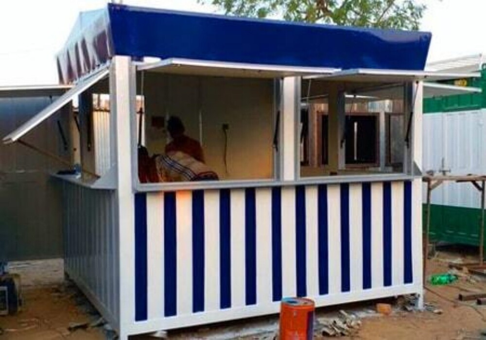Portable Container Shop - Color: White