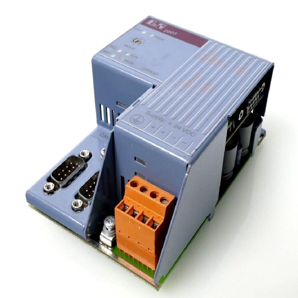 CPU, 100 KB SRAM, 256 KB FlashPROM, 24 VDC, 7 W supply, 1 RS232 interface, 1 CAN interface, CAN: