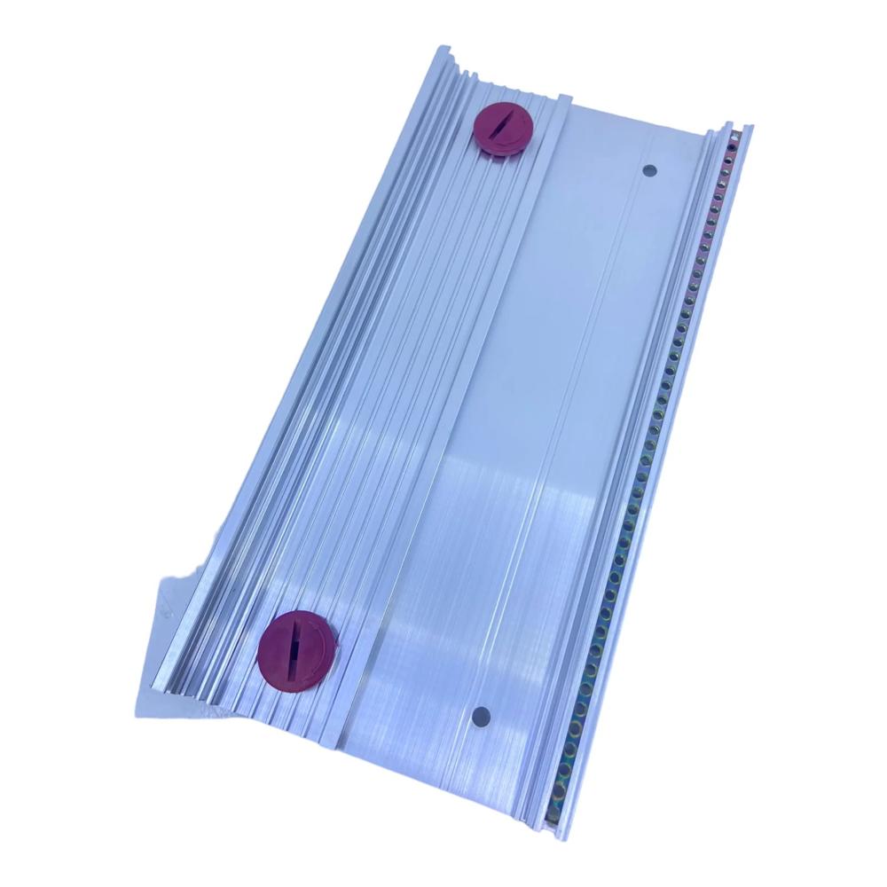 Module rack for 3 modules, including left and right side sections