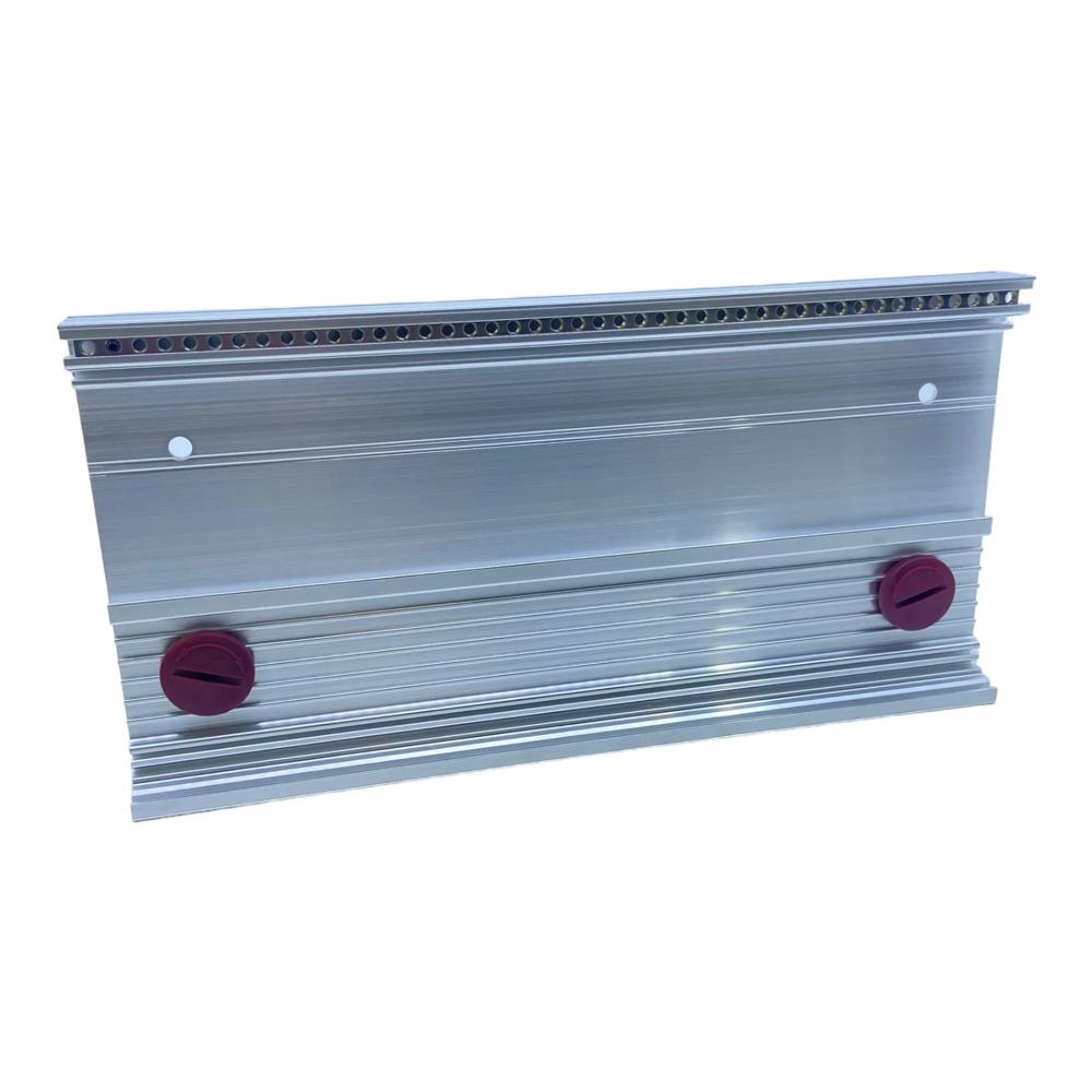 Module rack for 3 modules, including left and right side sections