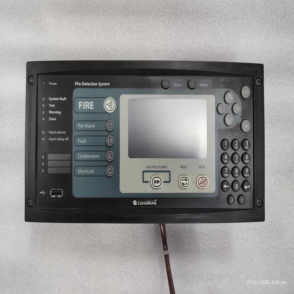 CONSILIUM MARINE FIRE DETECTION SYSTEM CONTROL/REPEATER M 4.3 CARGO EN 5100195-20A