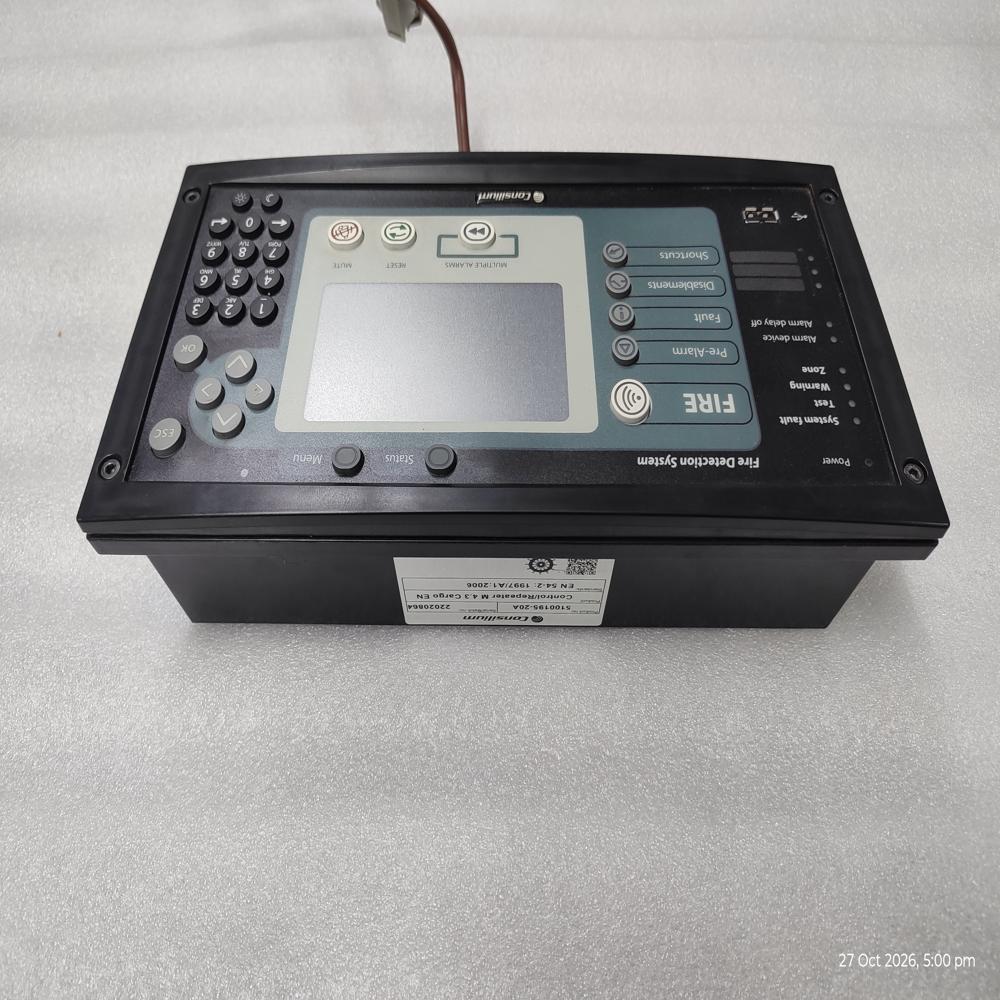 CONSILIUM MARINE FIRE DETECTION SYSTEM CONTROL/REPEATER M 4.3 CARGO EN 5100195-20A
