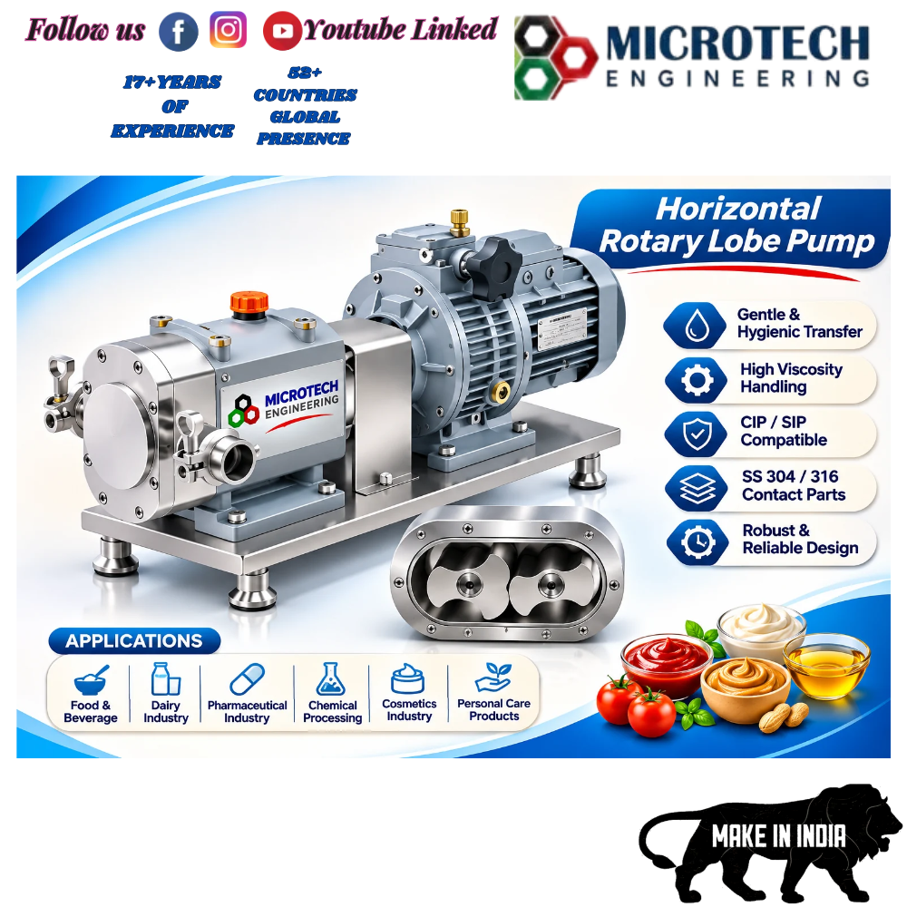 Horizontal Rotary Lobe Pump