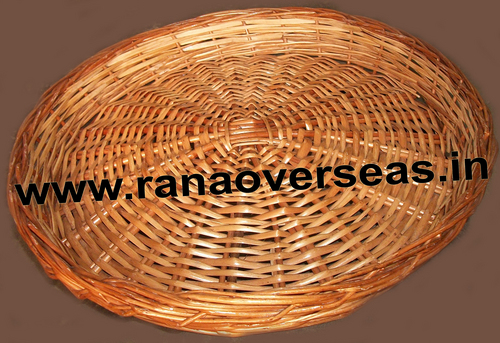 Bamboo Baskets - 31x31x5 cm, Royal Brown Finish | Customizable for Decorative and Kitchen Use