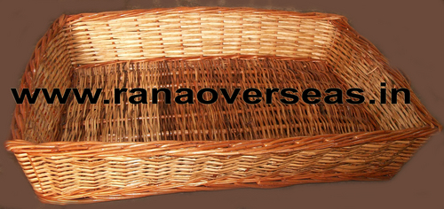 Bamboo Baskets - 31 x 31 x 5 cm, Brown Color, Royal Style, Customizable for Gift Packing and Decorative Use