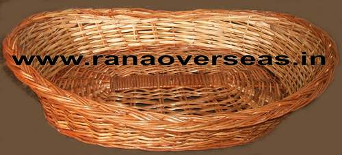 Brown Bamboo Baskets In Kishti Shape