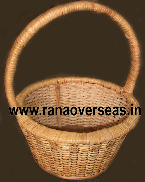 Cream Hanging Bamboo Baskets In New Design