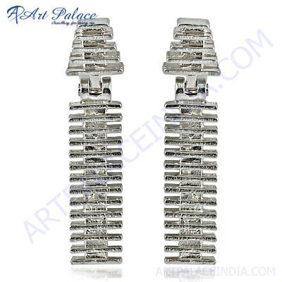 भारतीय पारंपरिक सादा चांदी की बालियां