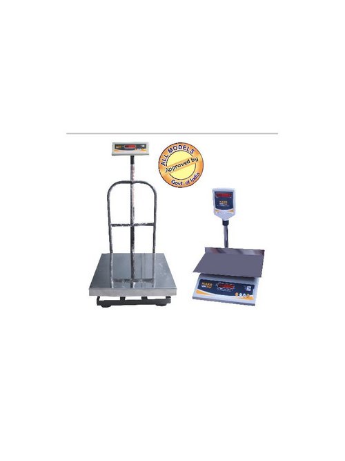 Electronic Weighing Machine - Durable ABS Plastic Construction | High Precision Load Cell Sensor, Easy-to-Read LCD Display, Automatic Calibration