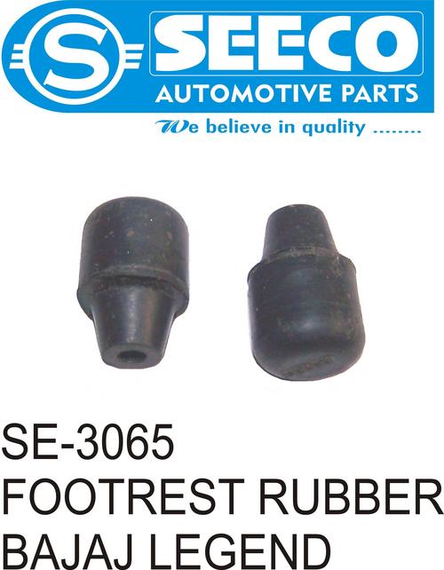 Footrest Rubber - Rubber, 200-450g Weight | Polished Finish, Durable Performance, Customizable Design