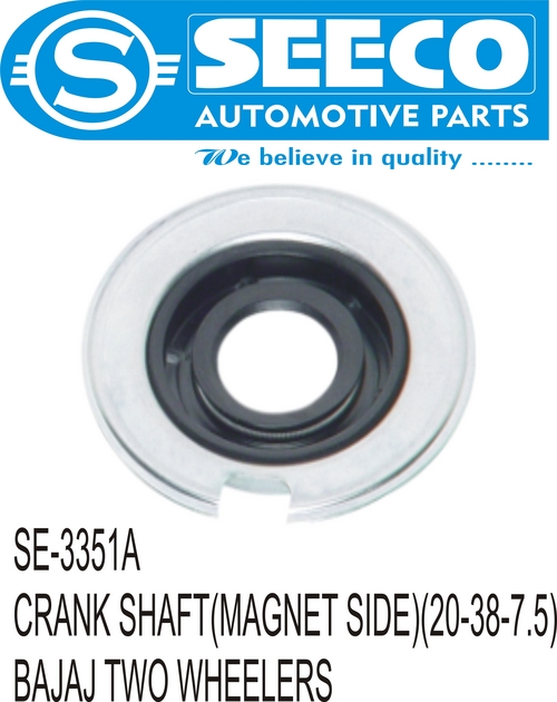 CRANK SHAFT (MAGNET SIDE) - Rubber, Metal & Plastic | Polished Finish, For Automotive Use, Patented Wave Seal Lip Design, 0.5 - 20 kg