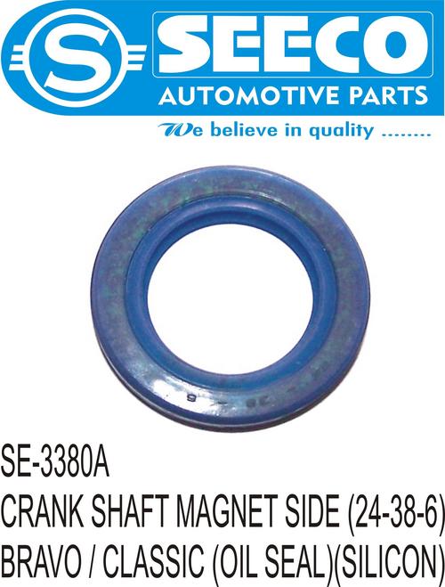 CRANK SHAFT (MAGNET SIDE) - Rubber & Stainless Steel | Polished Finish, 350-750g Weight, Patented Wave Seal Lip Design, 2-4 Years Life
