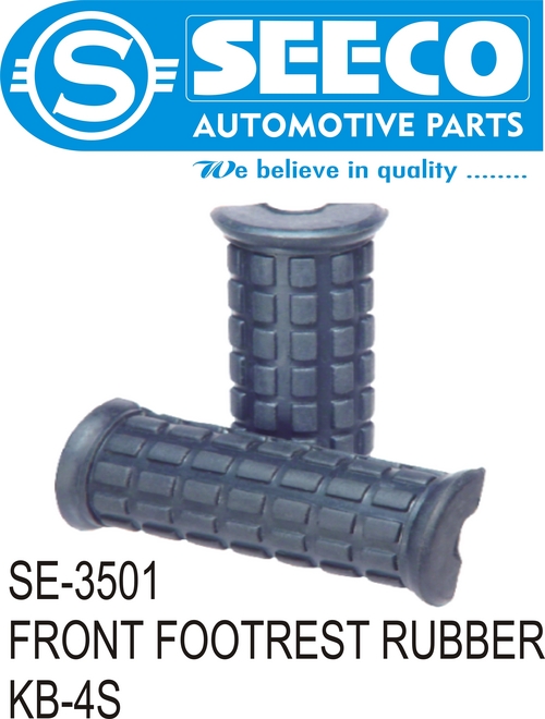 Front Footrest Rubber - EPDM Material, 100-150 Weight, 6-8 Thickness | Polished Finish for Automotive Applications