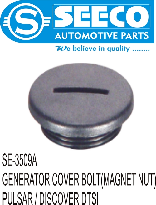 Generator Cover Bolt - Mild Steel, Polished Finish, Rubber O-Ring, Weighs 130-450 Grams, 9-10 Years Working Life