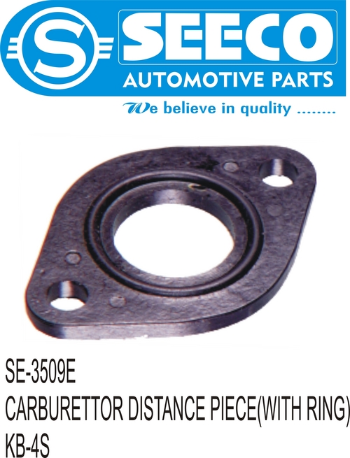 Carburettor Distance Piece - Rubber & Stainless Steel, Polished Finish, For Automobile Industry, Durable for 2-3 Years